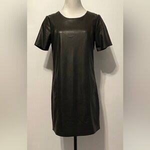 Faux Leather Dress New without tags